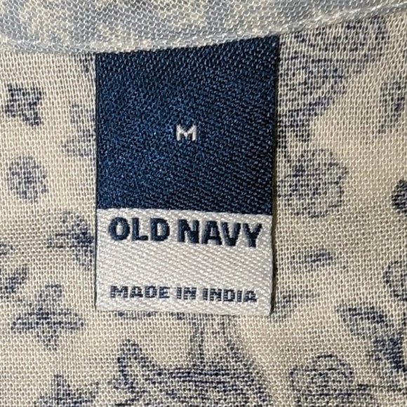 Old Navy Oversized Mixed Print Boho Poet Top NWT - Picture 6 of 10